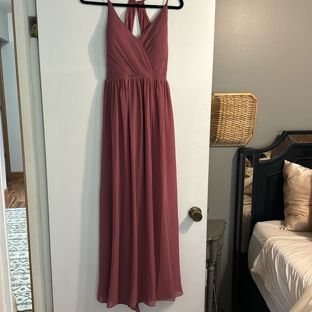 Brides maid dress color Mauve